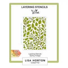 Lisa Horton Crafts Layering Stencils-Spring Foliage
