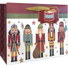 Pack/6: Traditional Nutcracker Gift Bag - 7-1/2 x 3 x 6"