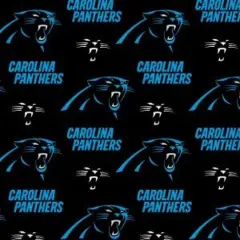 Licensed NFL Carolina Panthers Cotton 6401D Fabric by the Yard
