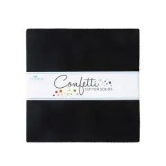 Confetti Cotton 10" Square Pack (Layer Cake / 10" Stacker) in Blackboard byfor Riley Blake (10-120-BLACKBOARD-42)