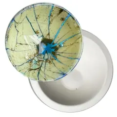 9" dia. x 4" Medium Hi-Lo Bowl Mold Glass Fusing Kiln Mold