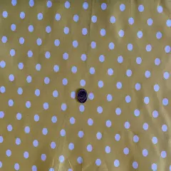 1 Yard Multi Color Small Polka Dot Poly Cotton Fabric for Crafts Bedding Sewing Masks 60" Width Yellow-White