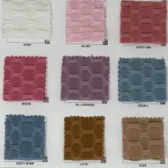 1 Yard Honeycomb Knit Solid Fabric Textured Soft Stretch 58/60" Width Nude