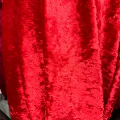 1 Yard Stretch Panne Velvet Velour Fabric for Loungewear & Dance 58/60" Width Red