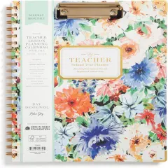 Teacher Planner 2025-2026 - 8.5" x 11" (Celebration Floral)