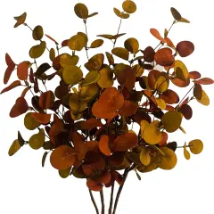 4 Pcs Artificial Fall Eucalyptus Leaves