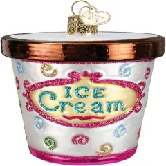 Old World Christmas Ice Cream Carton Ornament