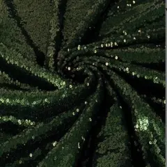 1 Yard Dark Emerald (Hunter) Green Glitz Sequin Fabric Sparkly Spangle Mesh for Costumes Decor Crafts 55 Inch Width