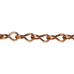 Cable Chain - Dark Pewter-Toned Stainless Steel 3.35W x 4.46Lmm - 10' per Unit