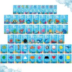 Alphabet and Number Bulletin Board Set Manuscript