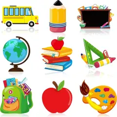 45PCS Back To School Cut-Outs Decoration