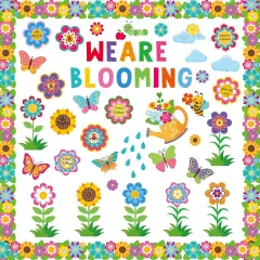 Spring Classroom Bulletin Board Decoration Set - Green