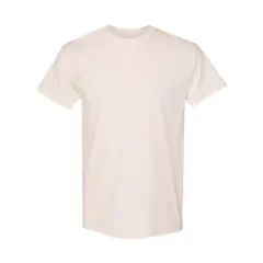 Classic Heavy Cotton T-Shirt for Adults Durable & Comfortable Natural
