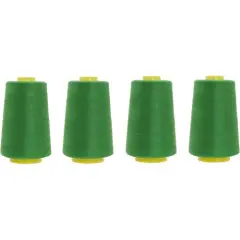 4 Pack of 6000 Yard Kelly Green Spools Sewing Thread All Purpose Smooth and Consistent