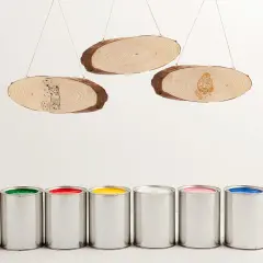 8 Pack Unfinished Wood Crafts