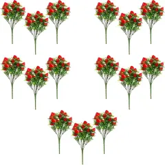 15pcs Artificial Strawberry Picks