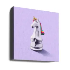 Fantasy Chess Square 24x24 Canvas - Corporate Office Art