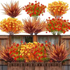 20 Bundles Artificial Fall Flowers Fall Decorations
