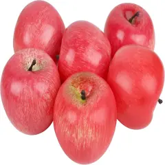 Fake Fruit Artificial Apples, Set of 6