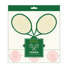 TENNIS BALL & RACKET BANNER SET