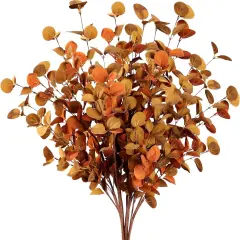 6 Pcs Artificial Eucalyptus Stems Fall