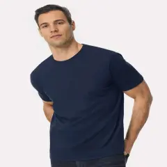 Gildan&reg; Softstyle Lightweight Short Sleeve Crewneck Cotton T-Shirt Navy