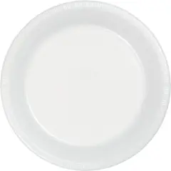 240 pc Bulk White Plastic Banquet Plates 10.25 inch