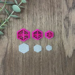 HEXAGON DESIGN A - ART DECO CLAY CUTTERS