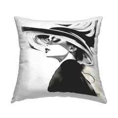 Modish Glam Woman Design by RB Outdoor Printed Pillow 