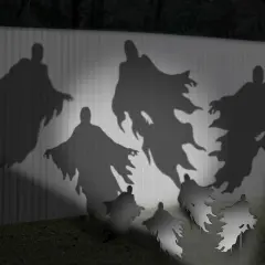 4Pack Halloween Ghost Yard Signs with Stakes Scary Silhouette Outside