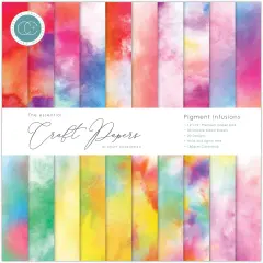 Craft Consortium Double-Sided Paper Pad 12"X12"-Pigment Infusions