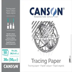 Canson Artist Series Tracing Paper Pad 19"X24"-50 Sheets