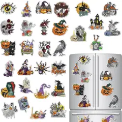 Easy Diamond Painting Kits Fridge Stickers for Adults Kids(Pumpkin)