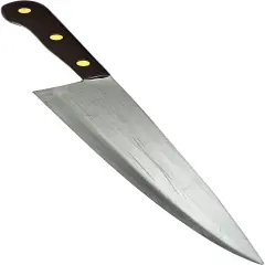 4E's Novelty 17.5" Fake Kitchen Knife Costume Prop &ndash; PE Foam Oversized Realistic Silver Knife Toy for Michael Myers, Horror, Zombie, Clown, Butcher & Halloween Costume Accessories