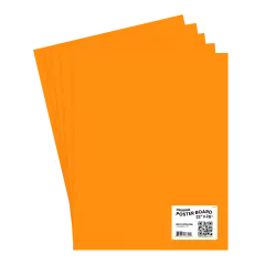 Poster Boards Orange 22x28 in &ndash; Large Size &ndash; 50 Count