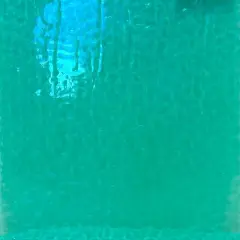 Wissmach BERMUDA (Turquoise) English Muffle Stained Glass Sheet &ndash; Vintage Ripple Textured Art Glass for Mosaics, Panels, Lamps & DIY Crafts | Hand-selected by The Little Flowers