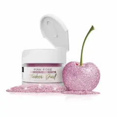 Bakell - Pink Rose Tinker Dust Edible Glitter (5g, 1x Jar) for Food, Desserts, and Beverages!