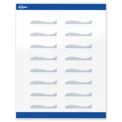 Avery Printable Rectangle Address Labels with Sure Feed Technology, Pre-Printed Colorful Design, Glossy White, 1" x 2-5/8", Laser & Inkjet Compatible, 160 Total