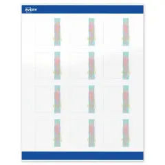 Avery Printable Square Labels with Sure Feed Technology, Pre-Printed Floral Design, Glossy White, 2" x 2", Laser & Inkjet Compatible, 120 Total, Great for Branding, Marketing, and Events