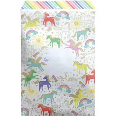 Pack/6: Unicorn Theme Mailing Envelope - 11 x 1/2 x 15-1/2"