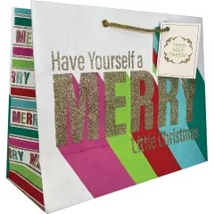Pack/6: Merry Little Christmas Gift Bag - 12-1/2 x 5 x 10"