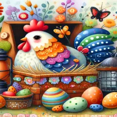 Easter Chicken Diamond Art Kits for Adults-