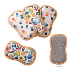 Field Of Flowers Reusable Scrubbies, Set of 4