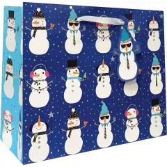 Pack/6: Snowman Party Gift Bag - 10 x 4 x 8"