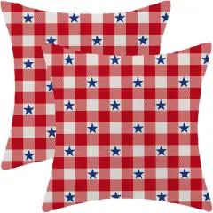 Throw Pillows Memorial Day Independence Day Outdoor Decorative Pillowcase Linen Cushion Cases for Bed Sofa Couch