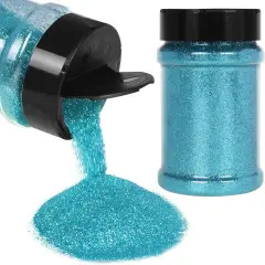 Extra Fine Teal Blue Glitter, 1/96" Craft Resin Glitter Powder 5.29oz/150g PET Flakes Crafts Sequins for Nail Art, Hair, Epoxy Resin, Tumblers, Slime, Painting, Festival Decor