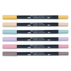 Faber-Castell Goldfaber Sketch Dual-Tip Markers - Fashion, Set of 6