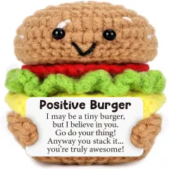 Mini Inspirational Positive Burger Cute