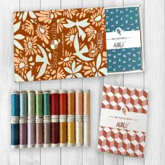 Aurifil Suzy Quilts Evolve (8WT) Thread Set by Suzy Quilts | (20 8wt Cotton Small Spools.)