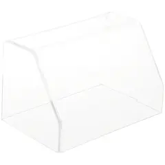 Plymor Clear Acrylic Slanted Front Display Case with No Base, 6" W x 4" D x 4" H